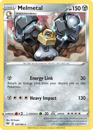 Melmetal (130/189) [Sword & Shield: Darkness Ablaze] Reverse Holofoil