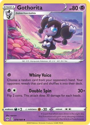 Gothorita (074/189) [Sword & Shield: Darkness Ablaze] Reverse Holofoil