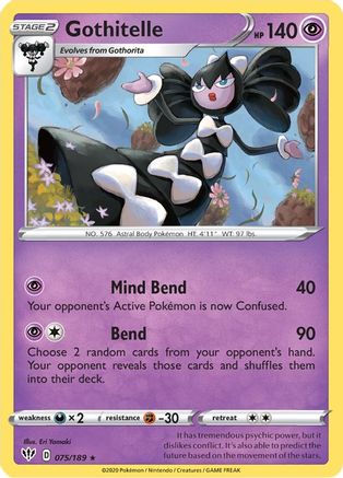 Gothitelle (075/189) [Sword & Shield: Darkness Ablaze] Reverse Holofoil