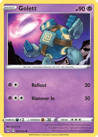 Golett (076/189) [Sword & Shield: Darkness Ablaze] Reverse Holofoil