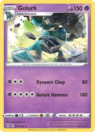 Golurk (077/189) [Sword & Shield: Darkness Ablaze] Reverse Holofoil