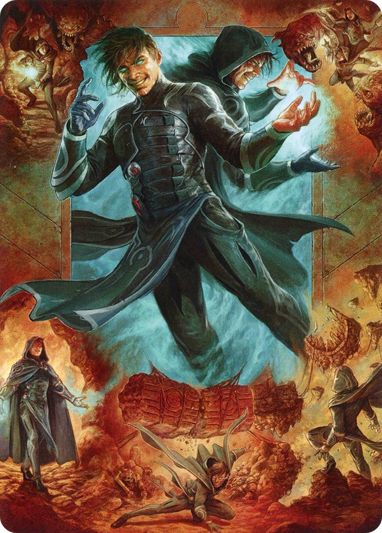 Jace, Mirror Mage // Jace, Mirror Mage  [Zendikar Rising Art Series] (Borderless)