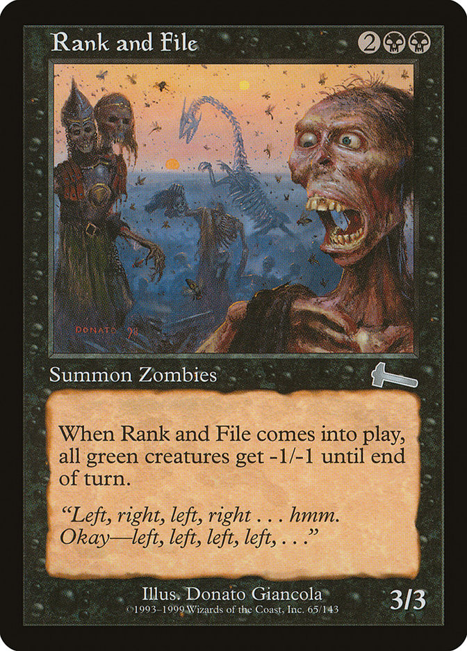 Rank and File [Urza's Legacy] Foil