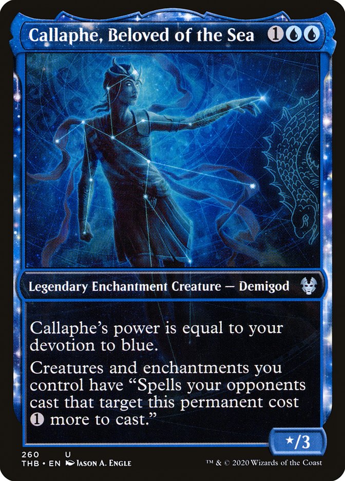 Callaphe, Beloved of the Sea (Showcase) [Theros Beyond Death] Foil