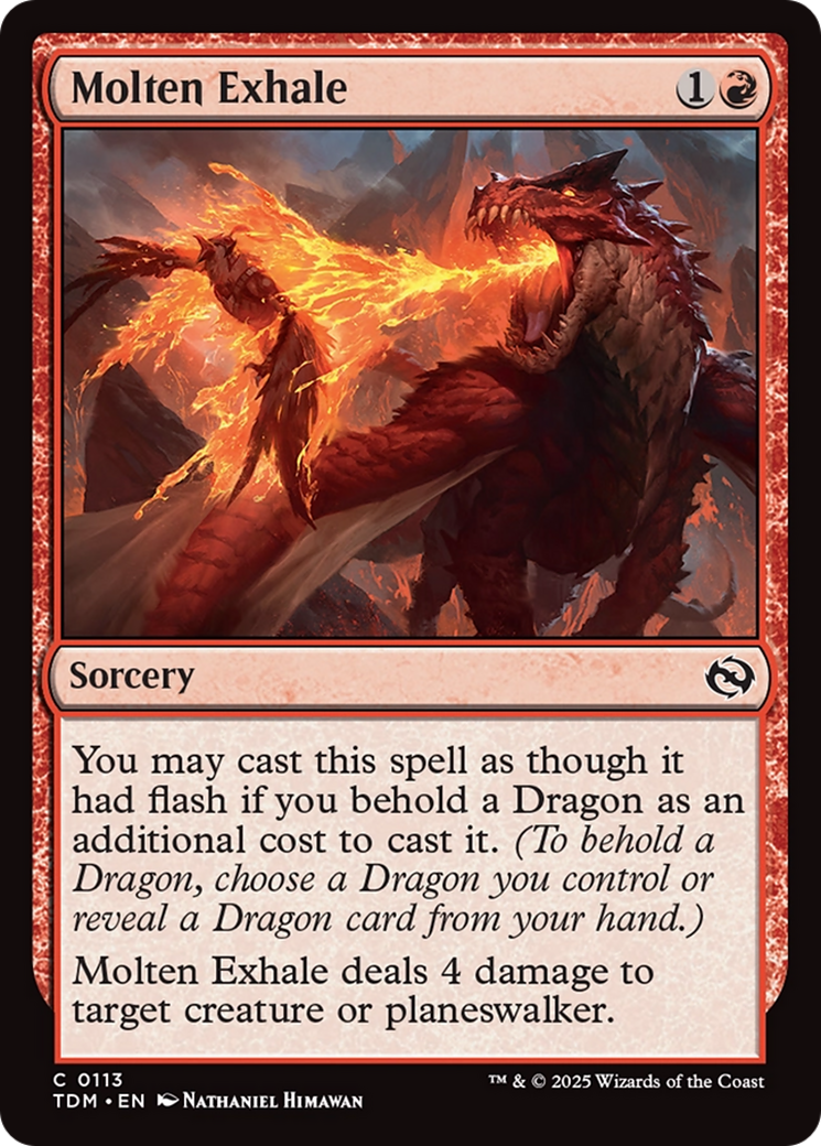 Molten Exhale [Tarkir: Dragonstorm] Foil