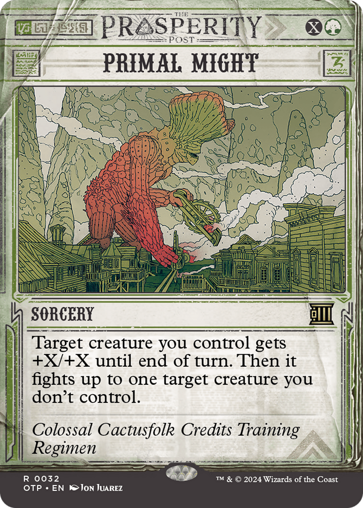 Primal Might [Outlaws of Thunder Junction: Breaking News] Foil