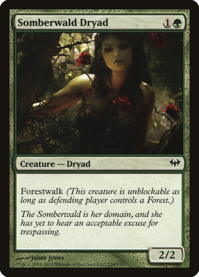 Somberwald Dryad [Dark Ascension] Foil