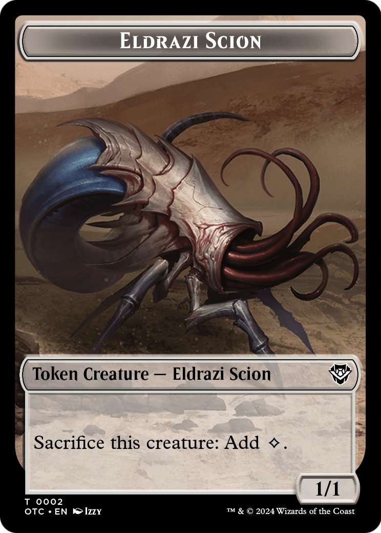 Eldrazi Scion  [Outlaws of Thunder Junction Commander Tokens] Foil