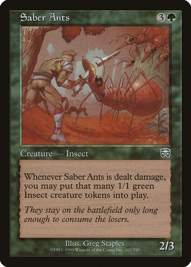 Saber Ants [Mercadian Masques] Foil