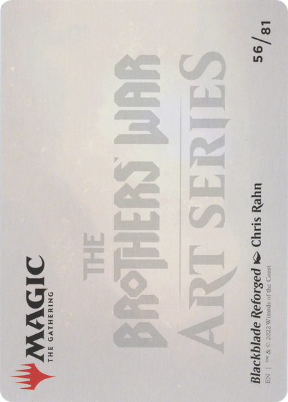 Blackblade Reforged // Blackblade Reforged  [The Brothers' War Art Series] (Borderless) Foil
