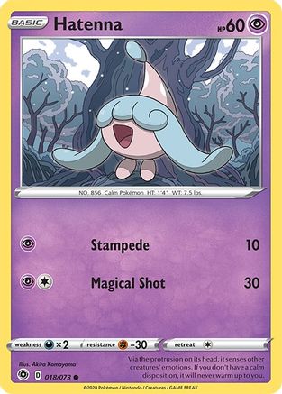 Hatenna (018/073) [Sword & Shield: Champion's Path] Reverse Holofoil