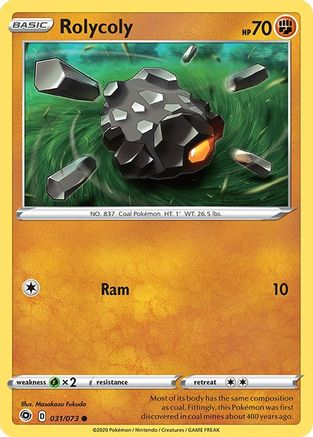 Rolycoly (031/073) [Sword & Shield: Champion's Path] Reverse Holofoil