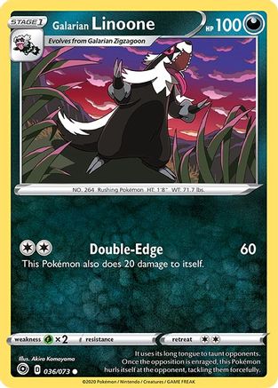 Galarian Linoone (036/073) [Sword & Shield: Champion's Path] Reverse Holofoil