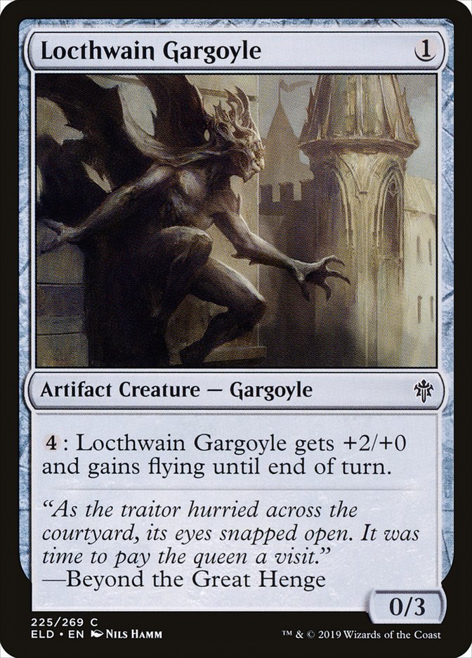 Locthwain Gargoyle [Throne of Eldraine] Foil