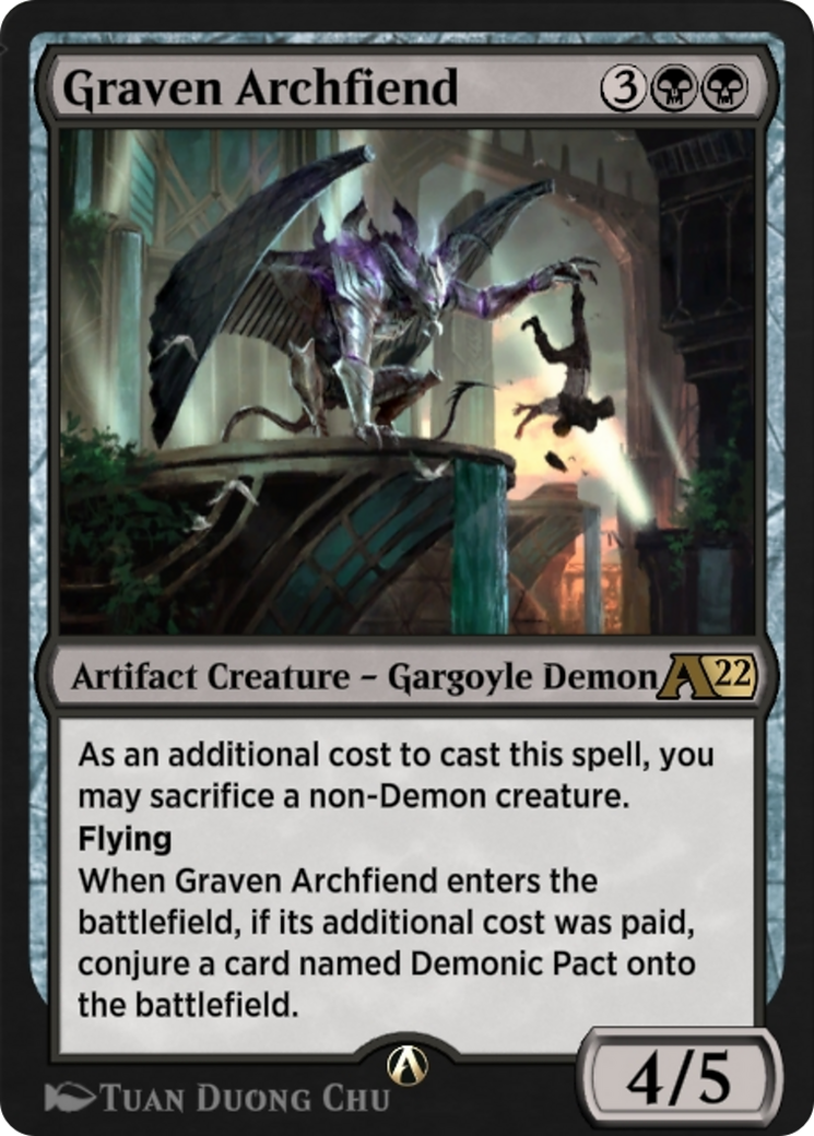 Graven Archfiend  [Alchemy: New Capenna]