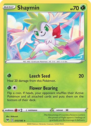 Shaymin (015/185) [Sword & Shield: Vivid Voltage] Reverse Holofoil