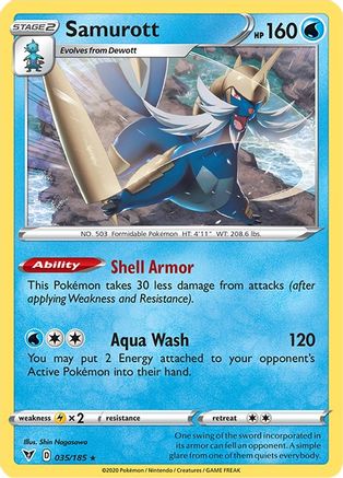 Samurott (035/185) [Sword & Shield: Vivid Voltage] Reverse Holofoil