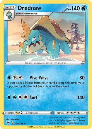 Drednaw (039/185) [Sword & Shield: Vivid Voltage] Reverse Holofoil