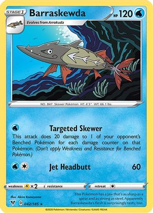 Barraskewda (042/185) [Sword & Shield: Vivid Voltage] Reverse Holofoil
