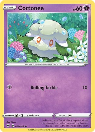 Cottonee (075/185) [Sword & Shield: Vivid Voltage] Reverse Holofoil