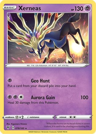 Xerneas (078/185) [Sword & Shield: Vivid Voltage] Reverse Holofoil