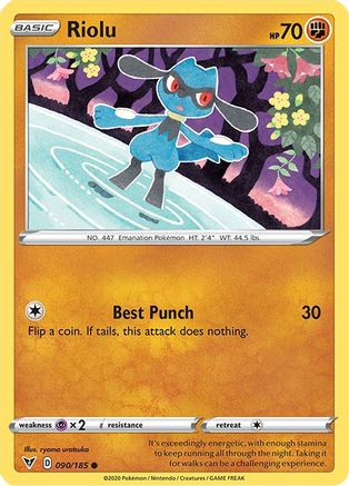 Riolu (090/185) [Sword & Shield: Vivid Voltage] Reverse Holofoil