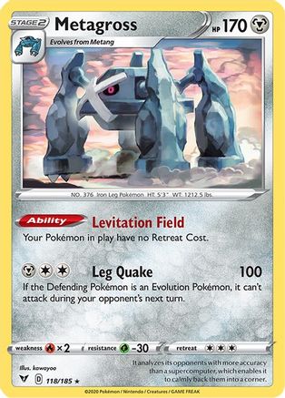 Metagross (118/185) [Sword & Shield: Vivid Voltage] Reverse Holofoil