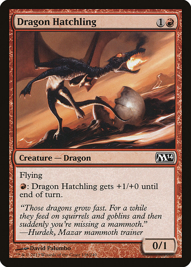 Dragon Hatchling [Magic 2014] Foil