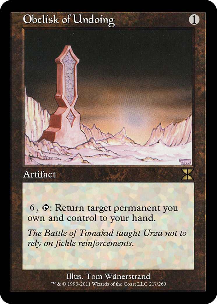 Obelisk of Undoing  [Masters Edition IV] Foil
