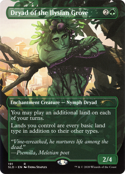 Dryad of the Ilysian Grove (Borderless) [Secret Lair Drop Series] Foil