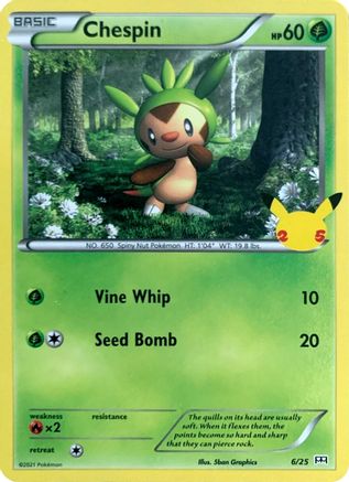 Chespin (6/25) [McDonald's 25th Anniversary] Holofoil