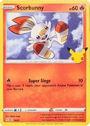 Scorbunny (16/25) [McDonald's 25th Anniversary] Holofoil