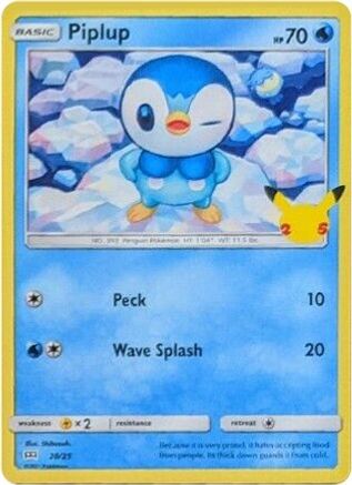 Piplup (20/25) [McDonald's 25th Anniversary]