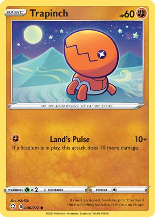 Trapinch (040/072) [Sword & Shield: Shining Fates] Reverse Holofoil
