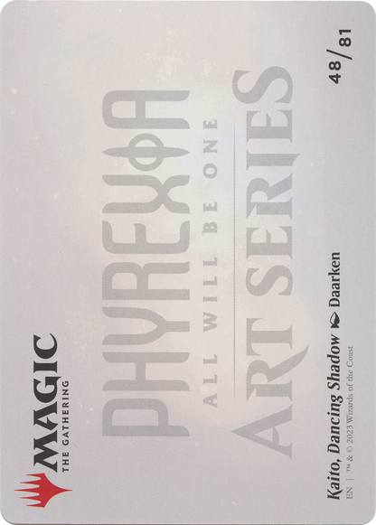 Kaito, Dancing Shadow // Kaito, Dancing Shadow  [Phyrexia: All Will Be One Art Series] (Borderless) Foil