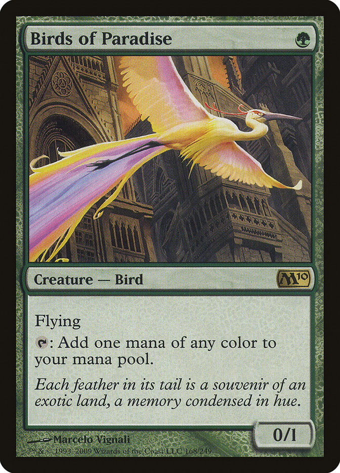 Birds of Paradise [Magic 2010] Foil