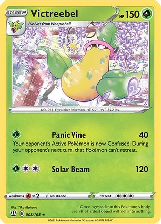 Victreebel (003/163) [Sword & Shield: Battle Styles] Reverse Holofoil
