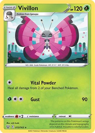 Vivillon (013/163) [Sword & Shield: Battle Styles] Reverse Holofoil