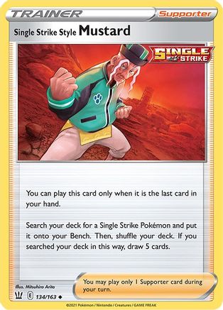 Single Strike Style Mustard (134/163) [Sword & Shield: Battle Styles] Reverse Holofoil