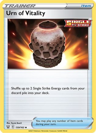 Urn of Vitality (139/163) [Sword & Shield: Battle Styles] Reverse Holofoil