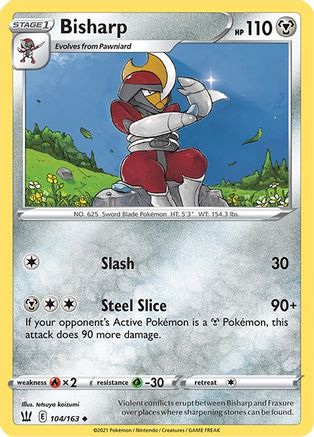 Bisharp (104/163) [Sword & Shield: Battle Styles] Reverse Holofoil