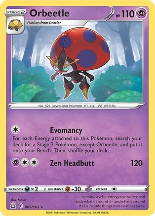 Orbeetle (065/163) [Sword & Shield: Battle Styles] Reverse Holofoil