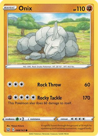 Onix (068/163) [Sword & Shield: Battle Styles] Reverse Holofoil