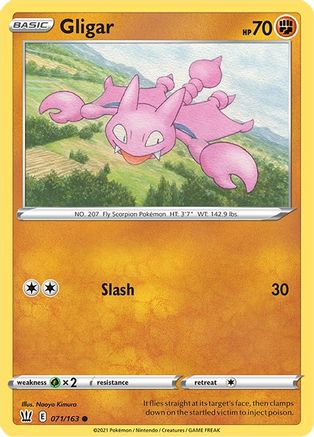 Gligar (071/163) [Sword & Shield: Battle Styles] Reverse Holofoil