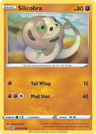 Silicobra (081/163) [Sword & Shield: Battle Styles] Reverse Holofoil