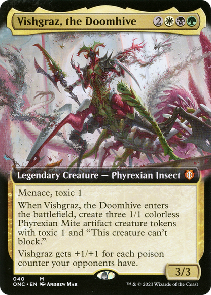 Vishgraz, the Doomhive (Extended Art) [Phyrexia: All Will Be One Commander] Foil