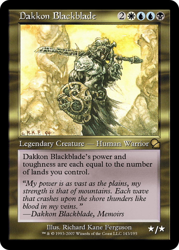 Dakkon Blackblade  [Masters Edition] Foil
