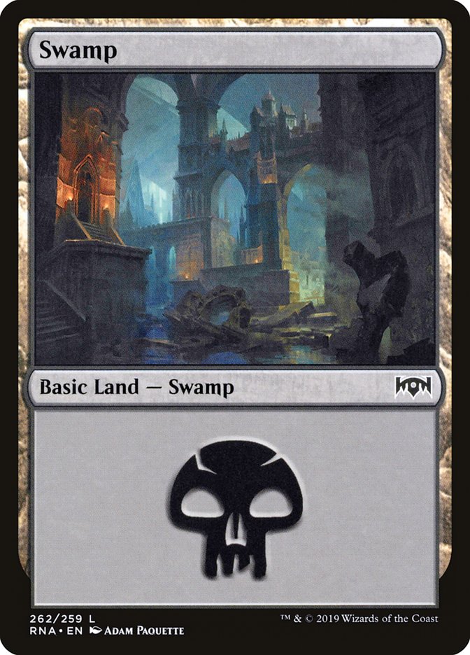 Swamp (262) [Ravnica Allegiance] Foil