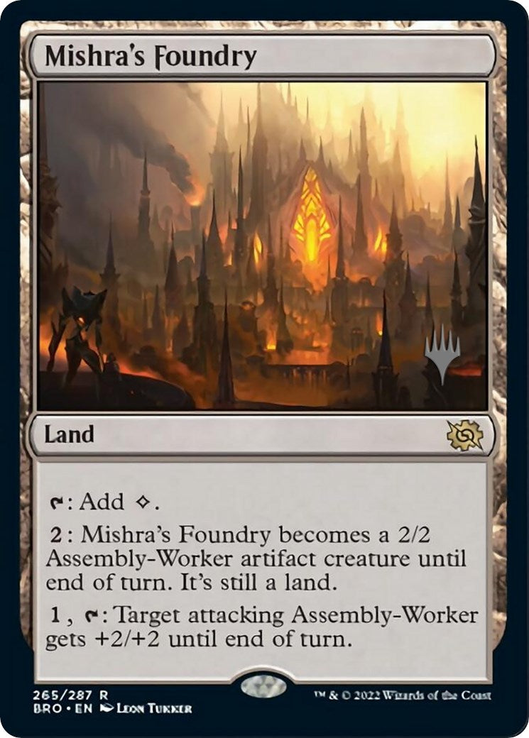 Mishra's Foundry (Promo Pack) [The Brothers' War Promos] Foil