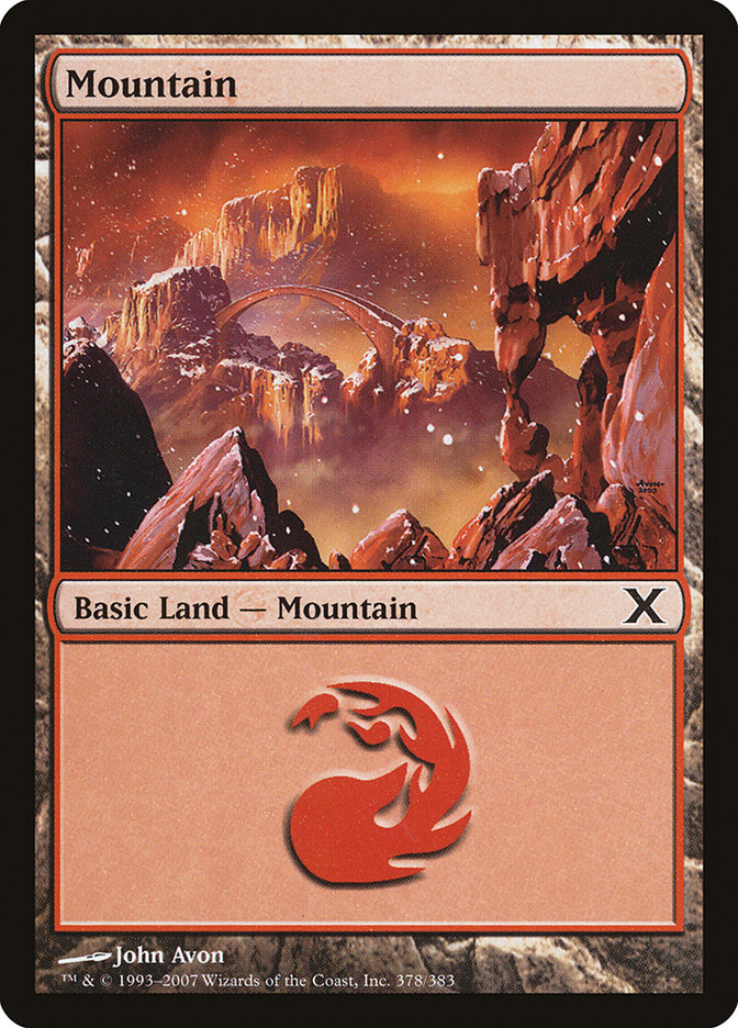 Mountain (378) [Tenth Edition] Foil